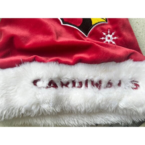 Arizona Cardinals Santa Hat With Embroidered Logo - Picture 6 of 6